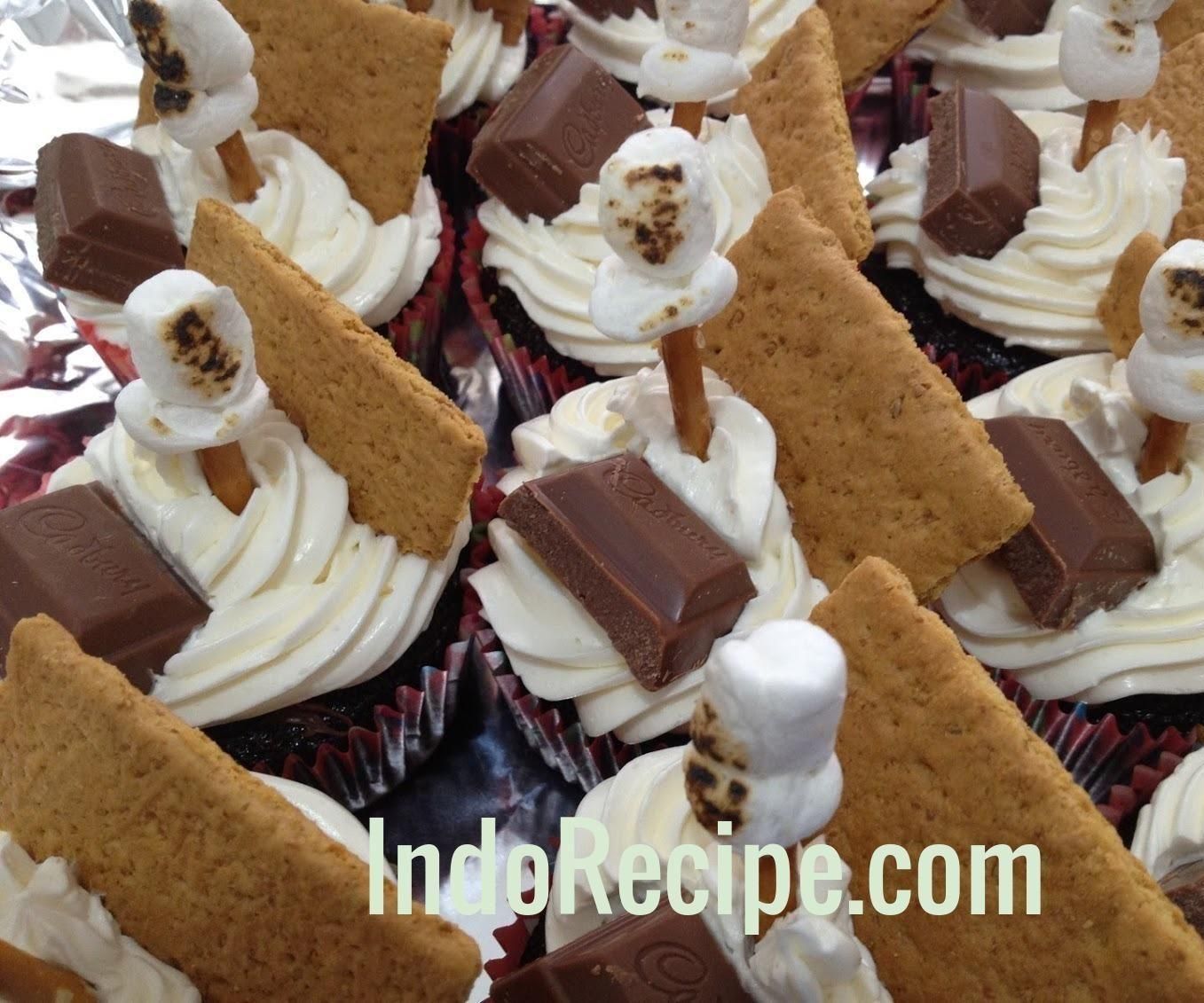 Double Cream S'mores Cupcakes