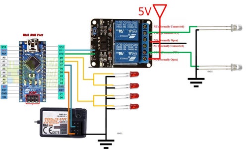 Programming Sidelight, Headlights and Undercarriage for RC Cars With ...