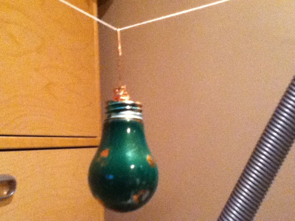 How to Make a Lightbulb Christmas Tree Ornamant