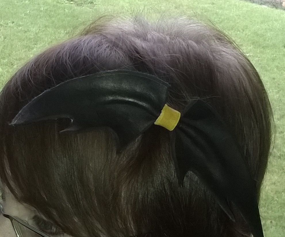Leather Bat Bow - Necklace, Hair Clip, or Choker