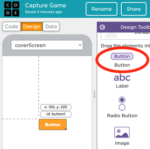 Code.org Block Code Tutorial - Switch From Screens With a Button : 20 ...