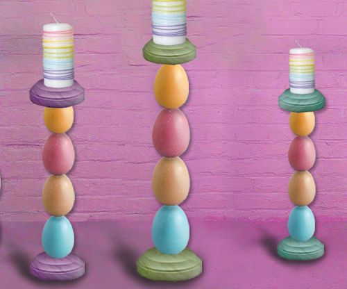 DIY Easter inspired Candle Holder