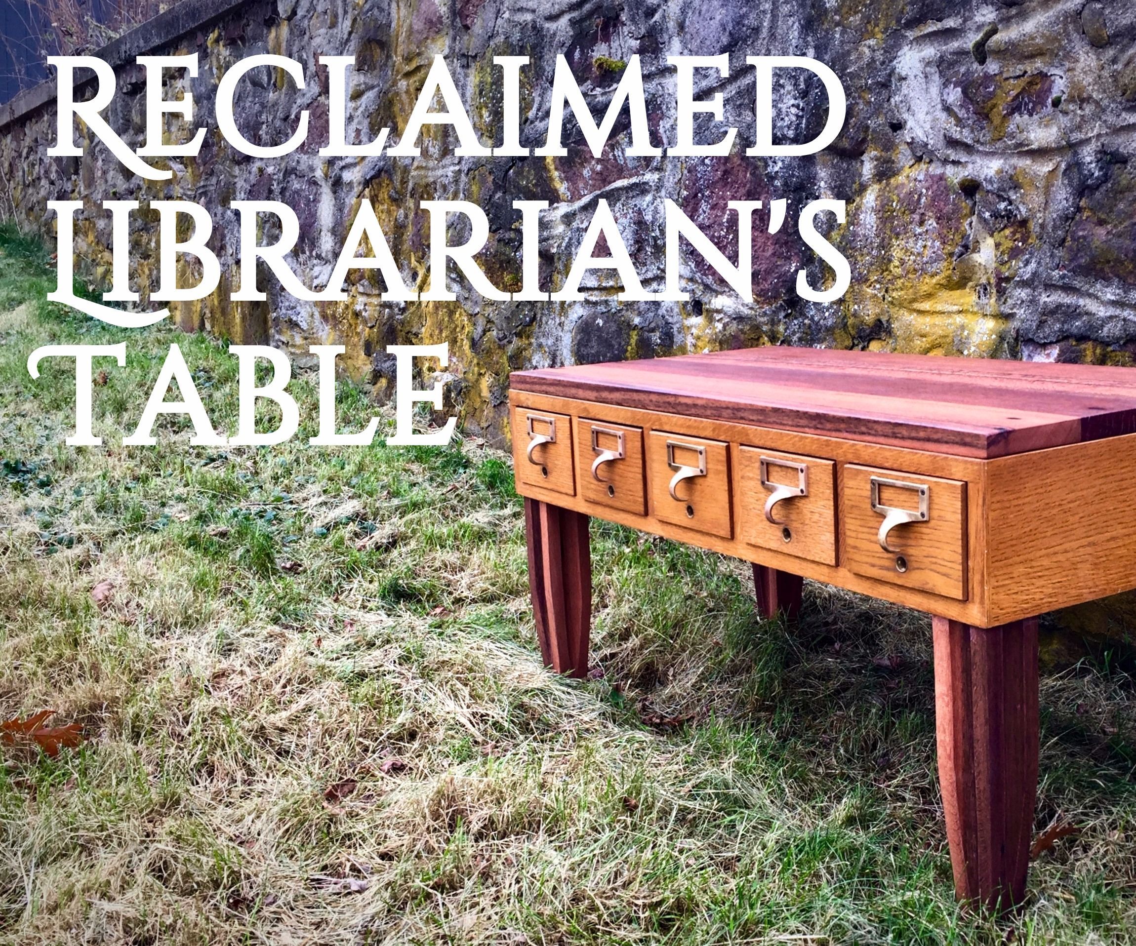 Reclaimed Librarian's Table