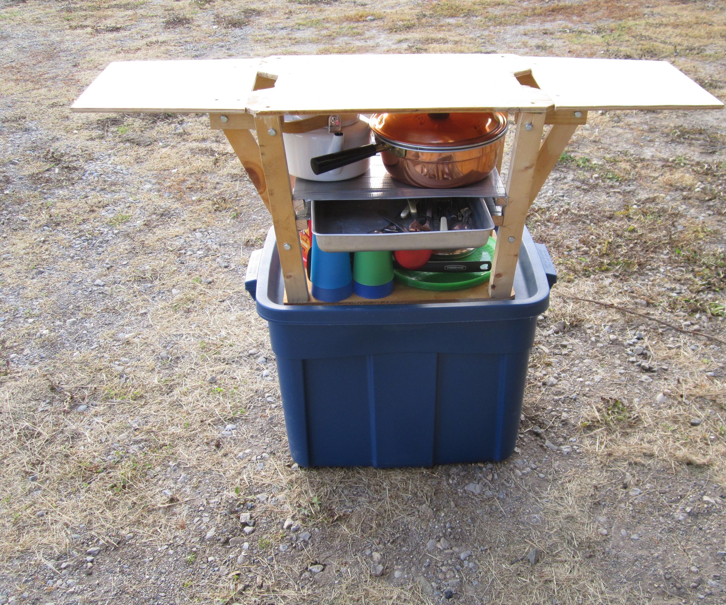 homemade camp kitchens