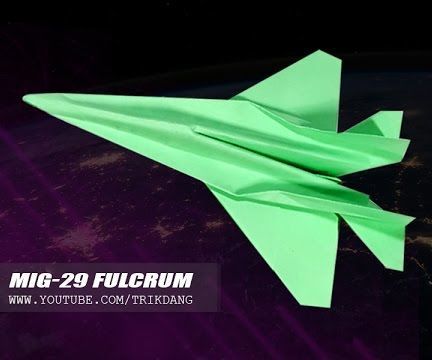 Mig-29 Fulcrum Paper Jet