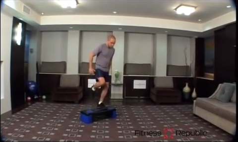 Single Leg Drop Jump Exercise