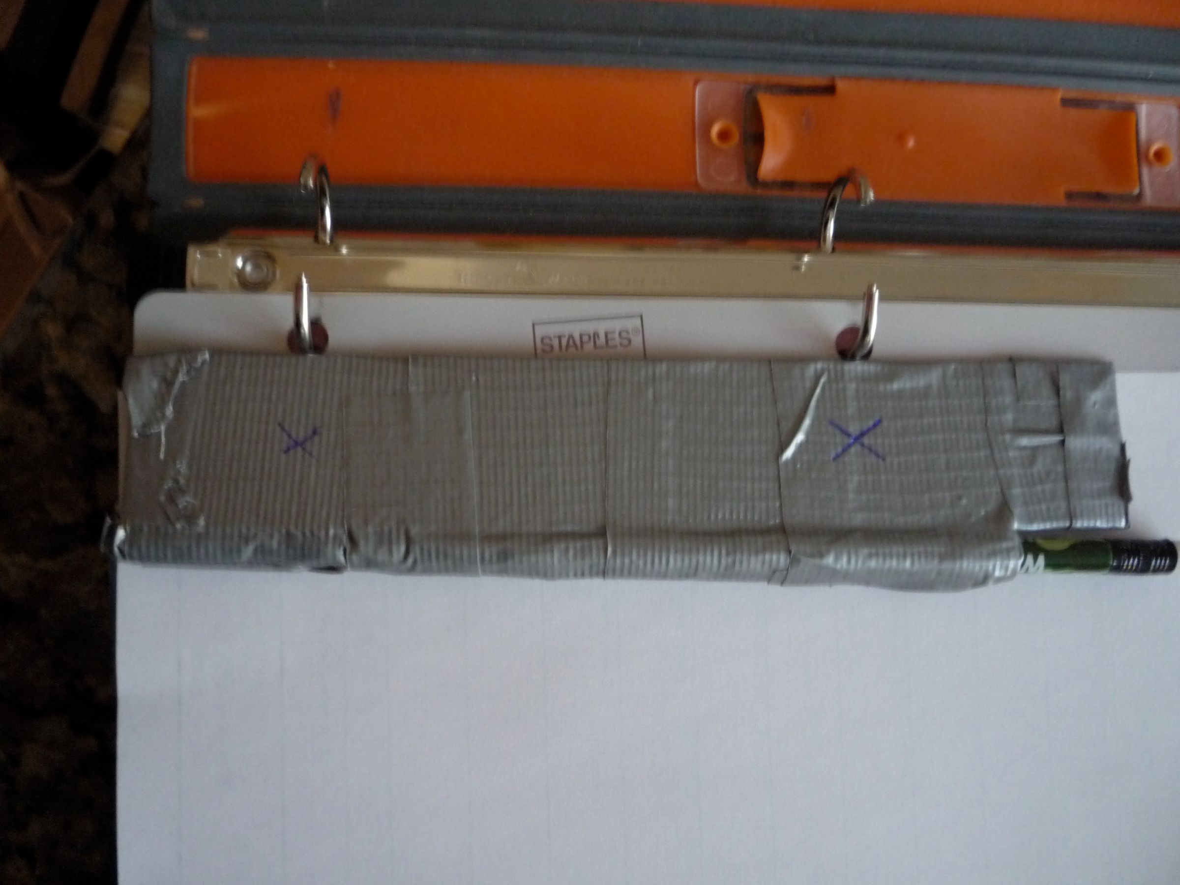 Duct Tape Binder Pencil Holder 7 Steps Instructables
