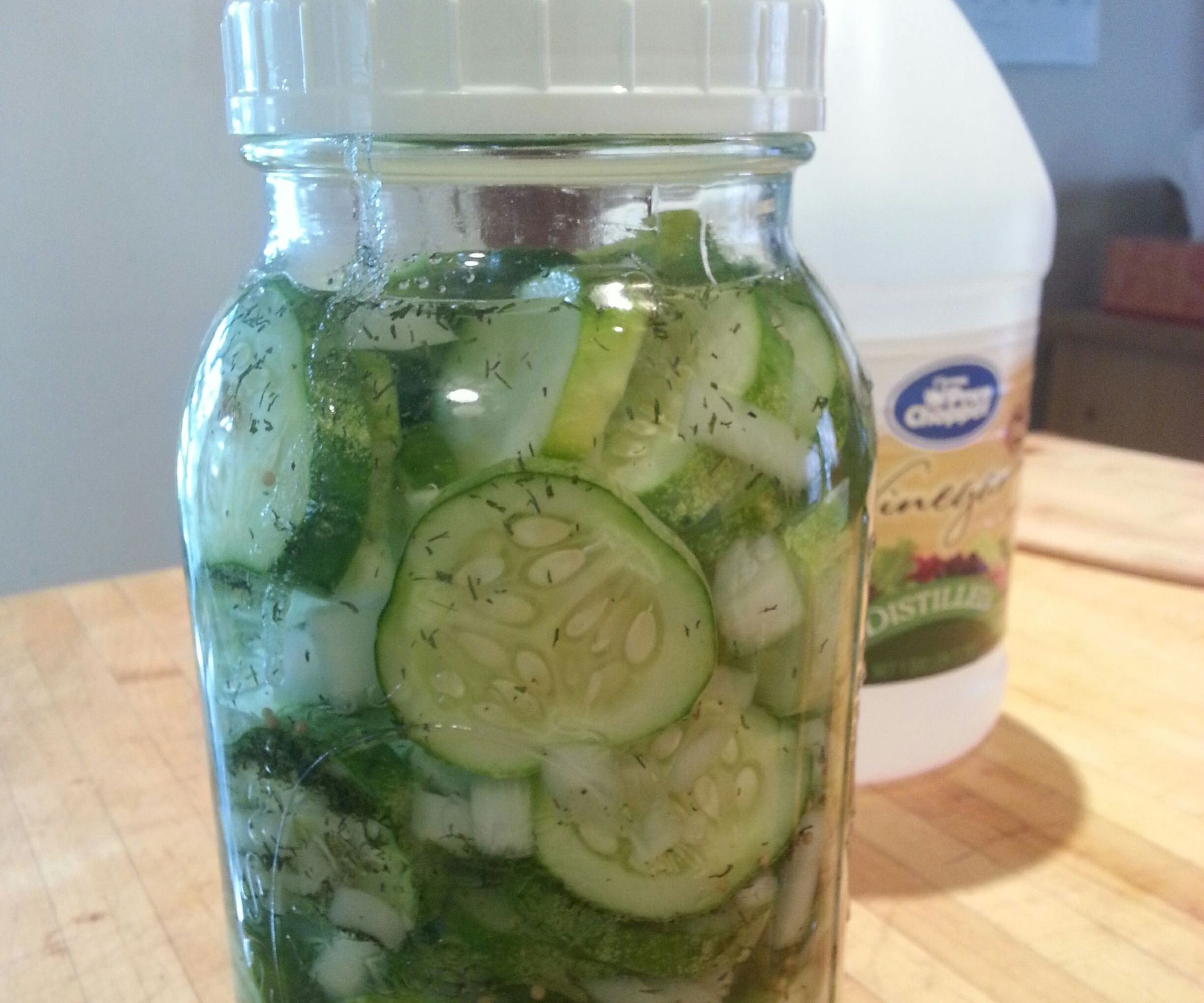 No-Cook Overnight Refrigerator Pickles
