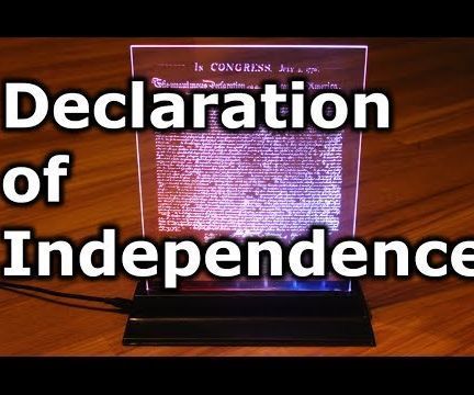 Edge Lit Declaration of Independence!