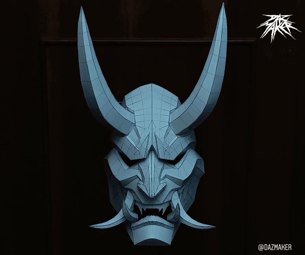 Paper Oni Mask