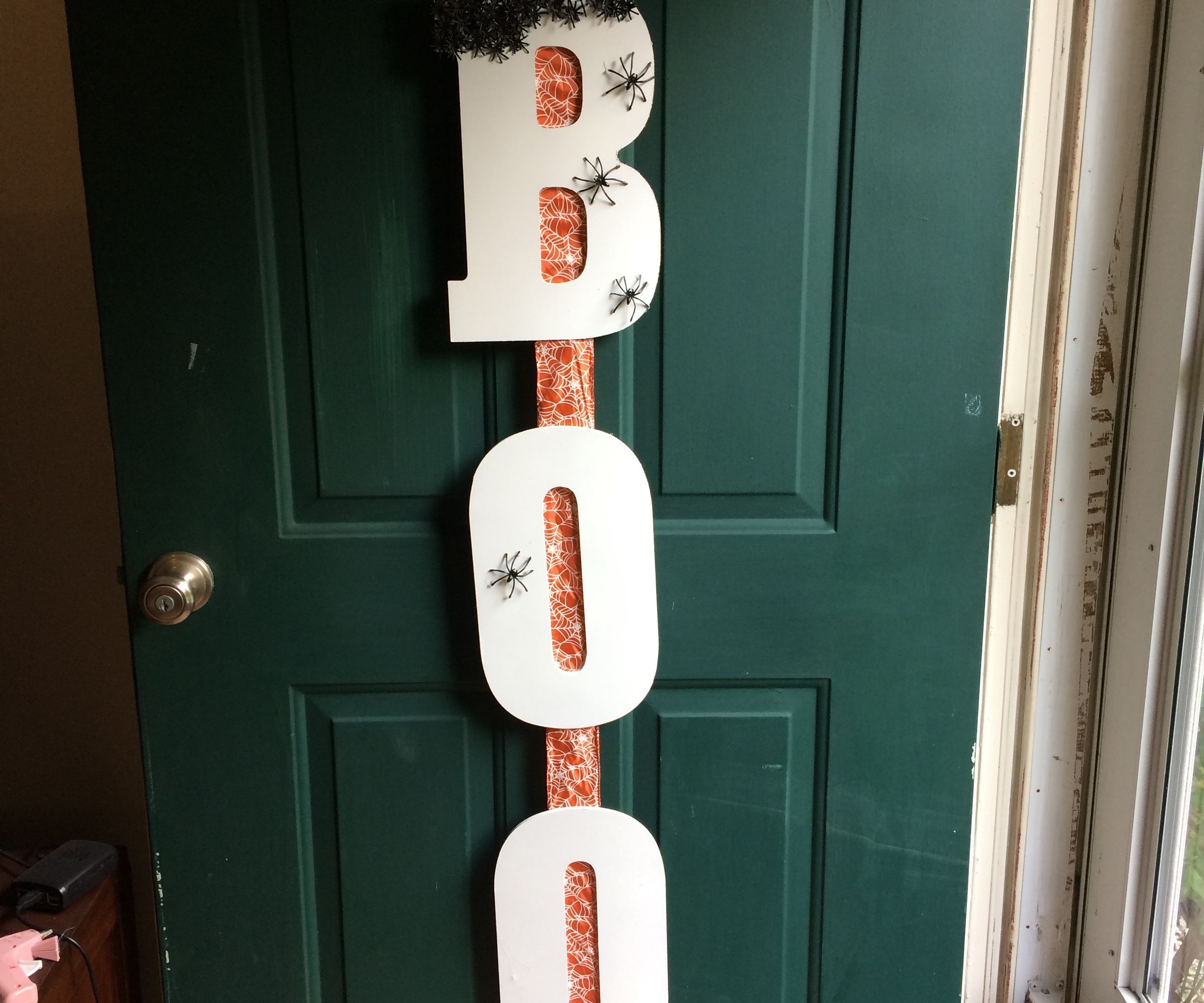 Spider Halloween Door Hanger