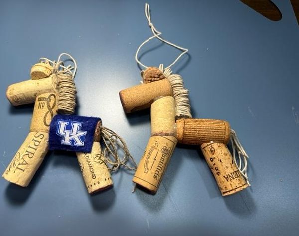 Cork Horse Ornament