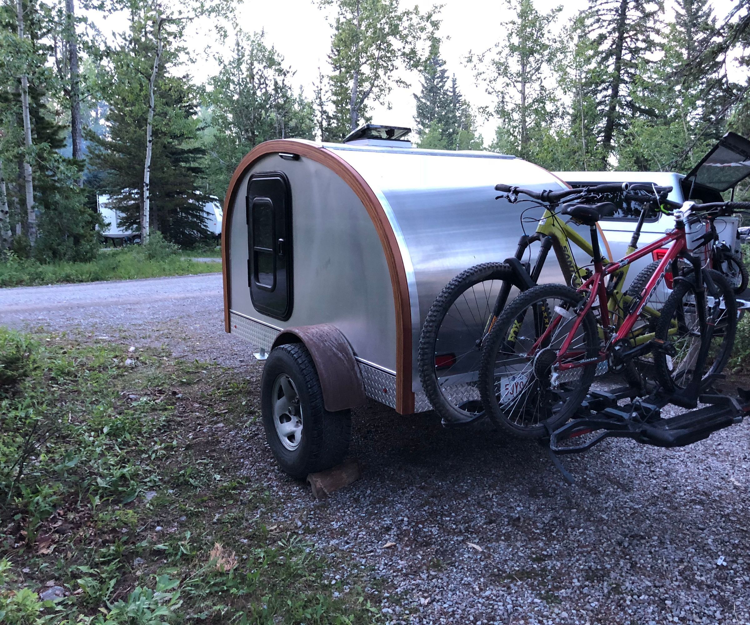 My Cedar Beams Teardrop Trailer