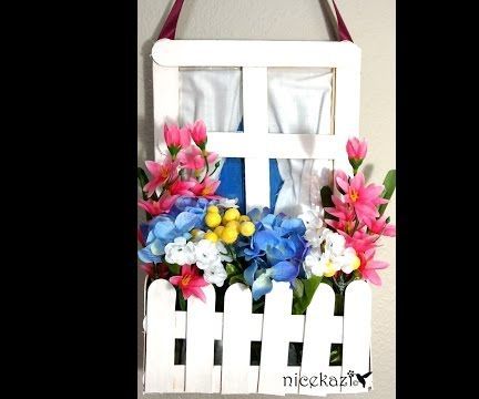 Faux Window With Flower Box-wall Décor: Mother’s Day Gift