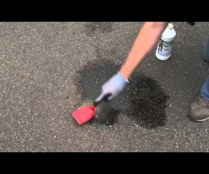 Stain Removal From Concrete Asphalt Surfaces