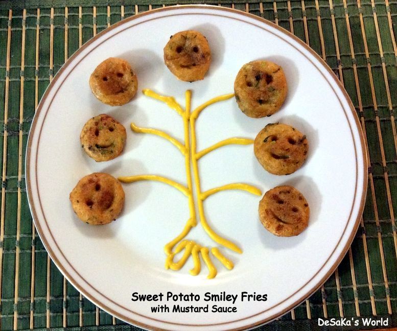 Baked Sweet Potato Smiley Fries