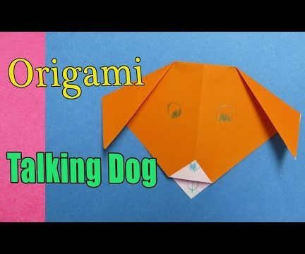 How to Make an Origami Talking Dog