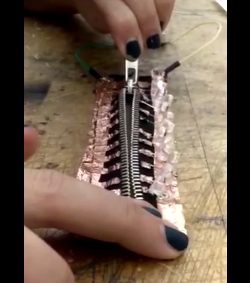 Make Your Circuit on the Zipper