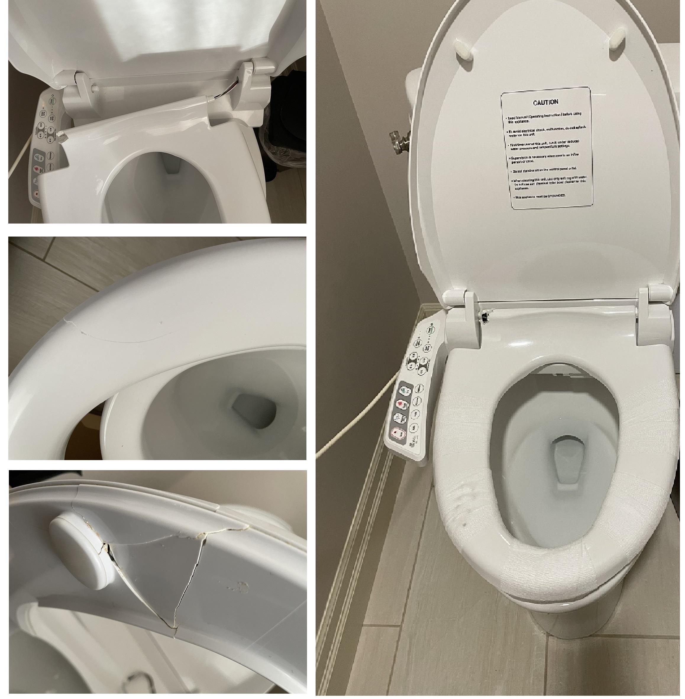 Fix a Broken Bidet Toilet Seat With Potential Design Flaw 4 Steps