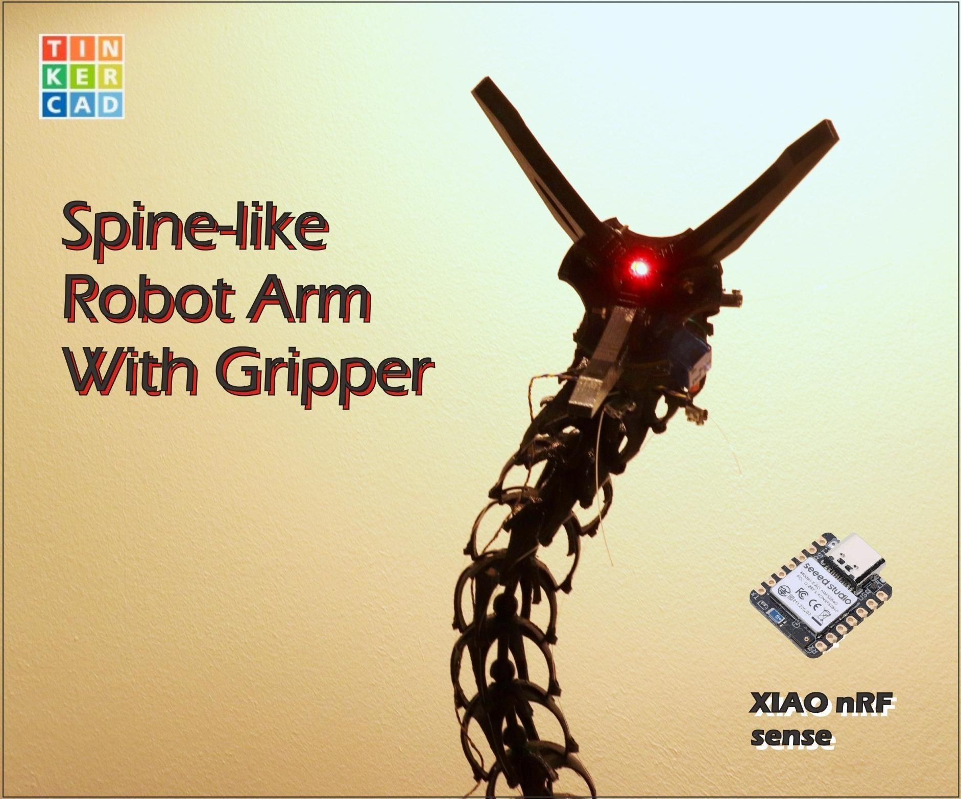 Spine-like Robot Arm With Gripper