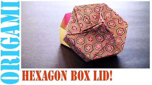 How to Make an Origami Hexagon Box Lid (Modular 3 Unit)!