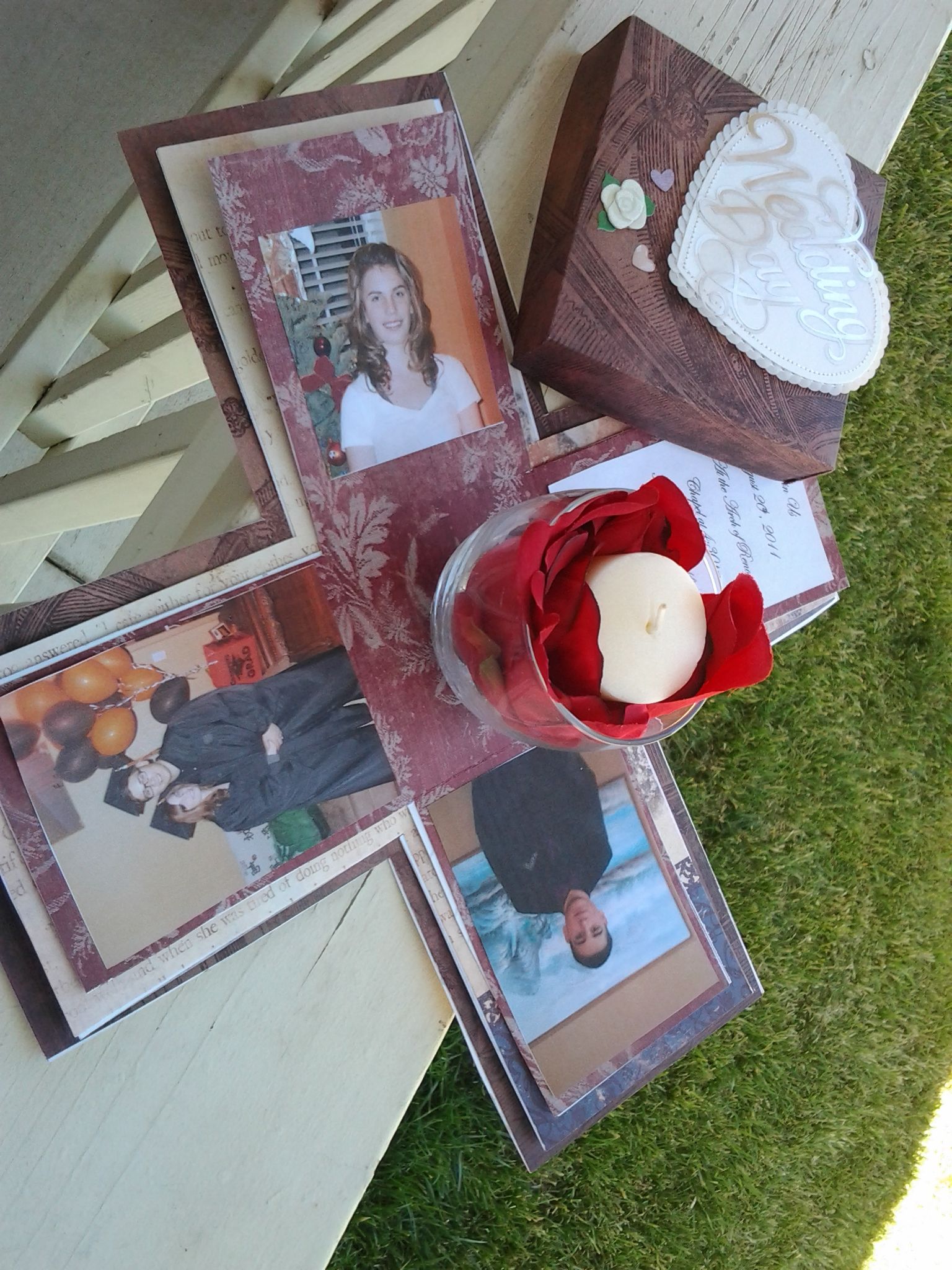 DIY Explosion Box Wedding Invitations/Announcements.