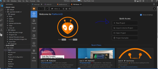 Setup Hardware Dengan Platformio