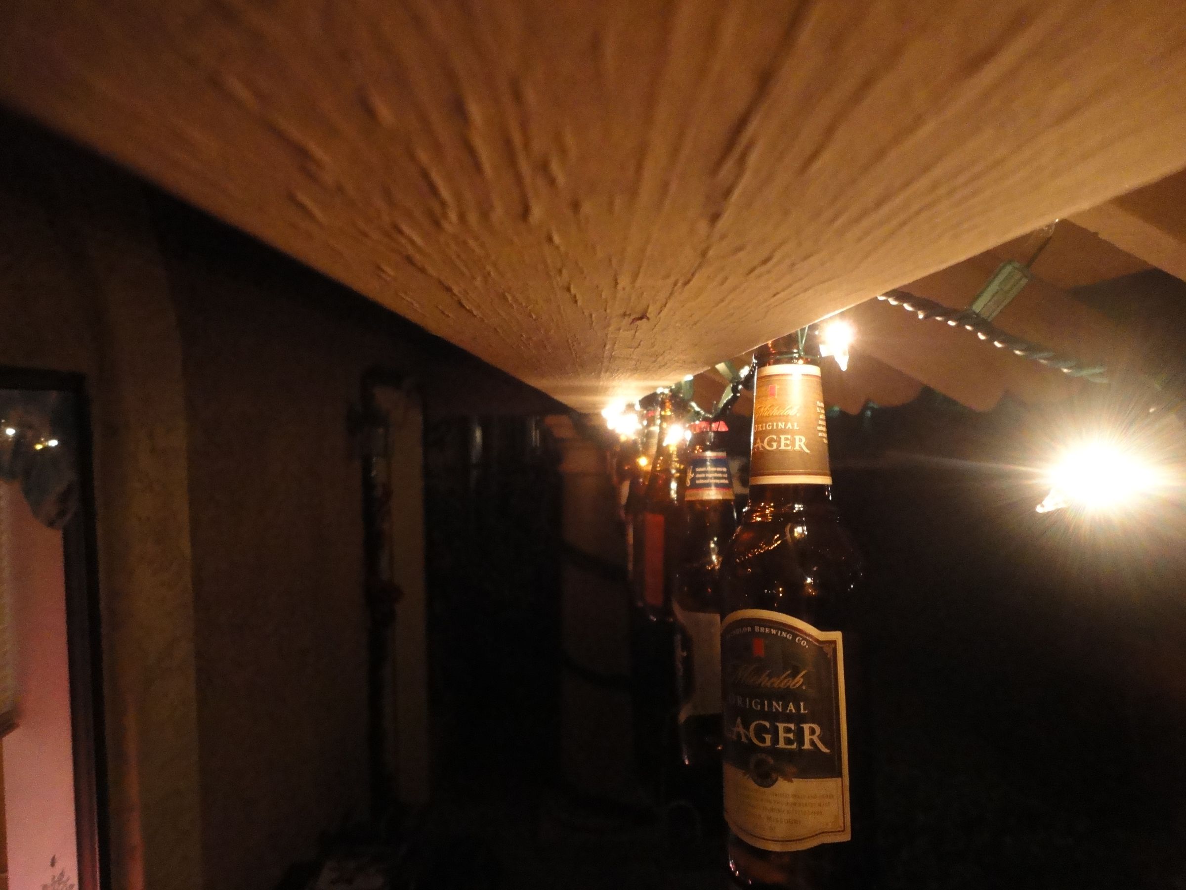 Beautiful Beer Bottle Christmas lights