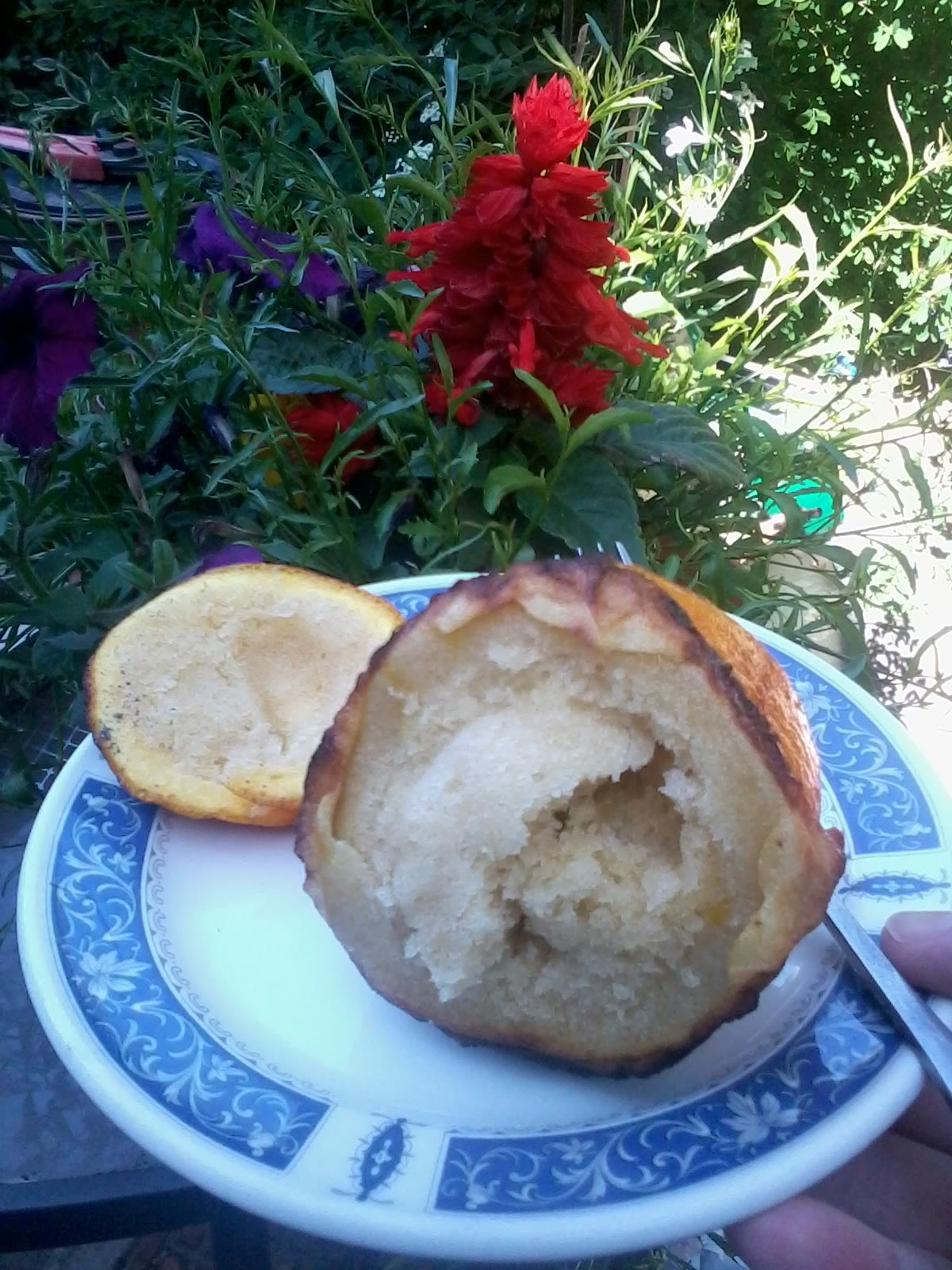 Scout Project: Campfire Cakes (Cakes cooked in an orange)