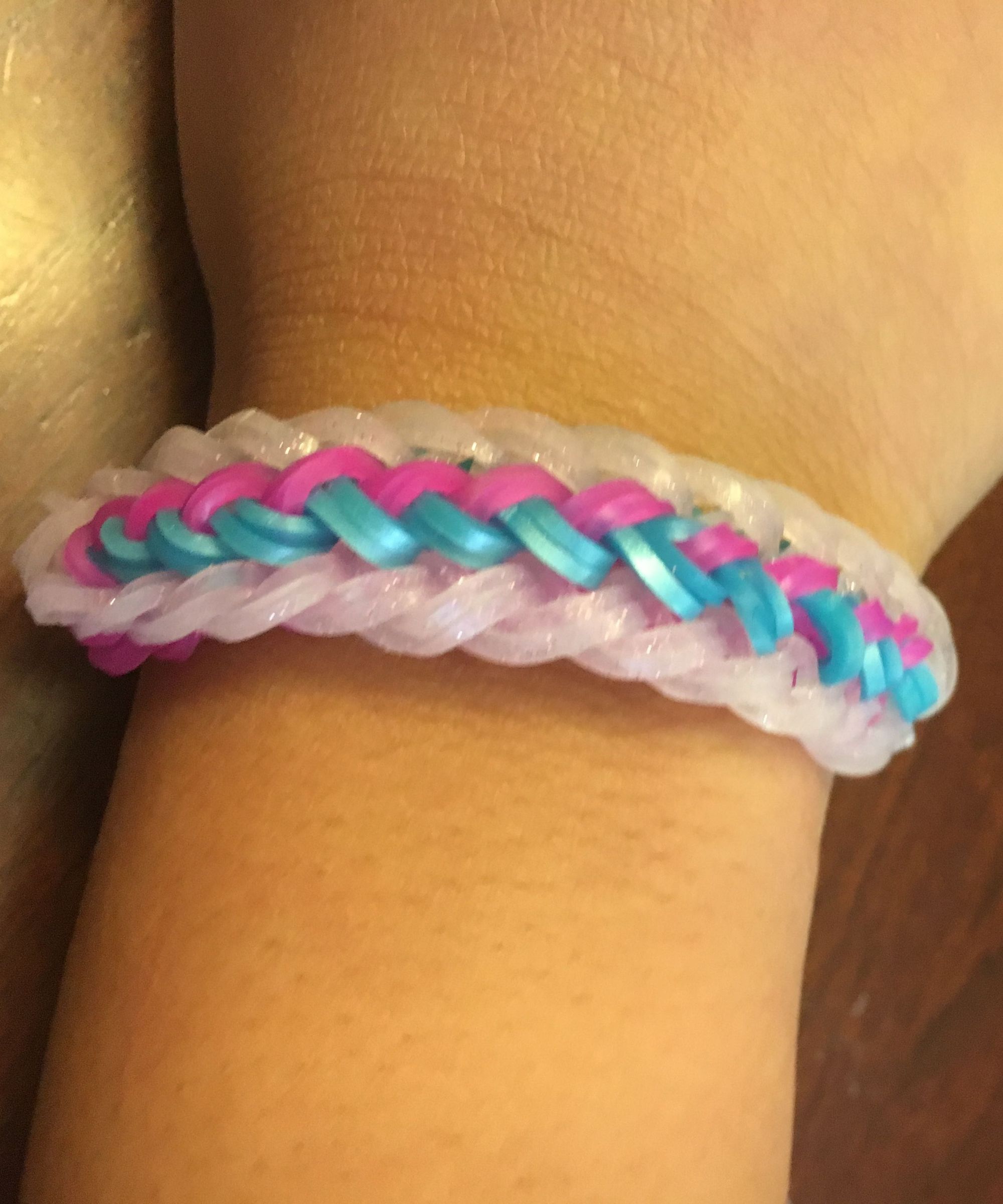 Rainbow Loom Brush Strokes Bracelet