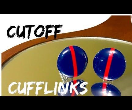 Cufflinks From Cutoffs (USMC -Blood Stripe)