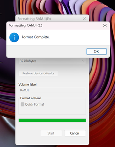 Formatting the Micro SD Card