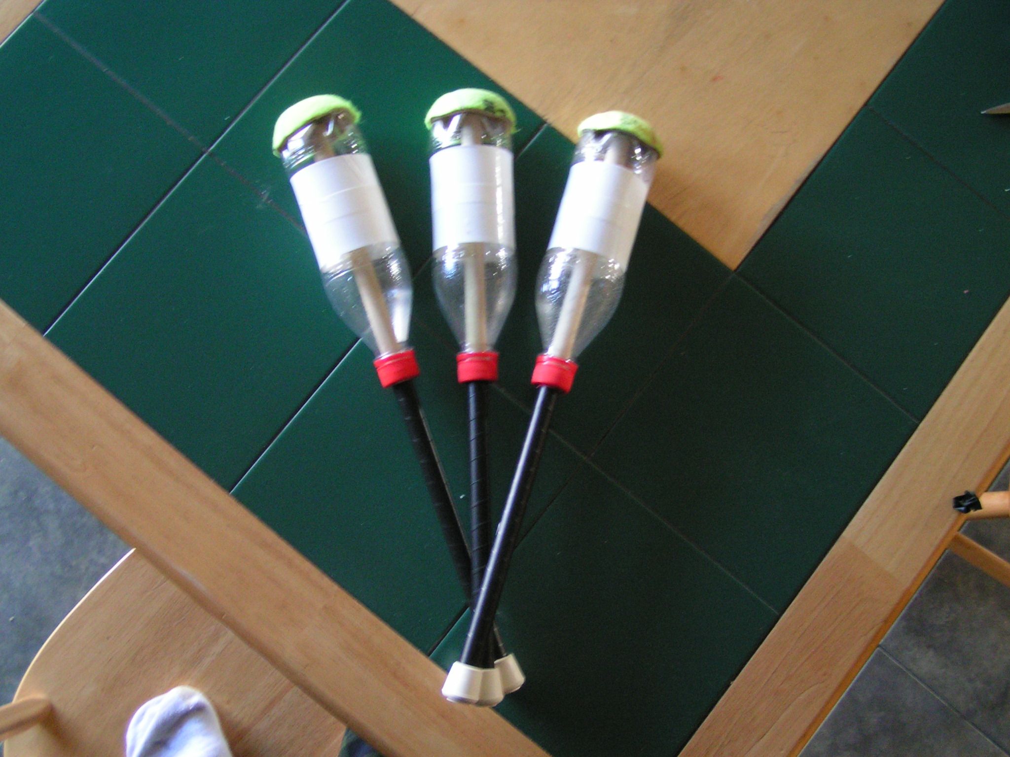 Recycled Juggling Clubs