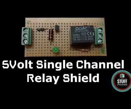 How to Make 5 Volt Single Channel Relay Shield for Arduino, PIC, AVR