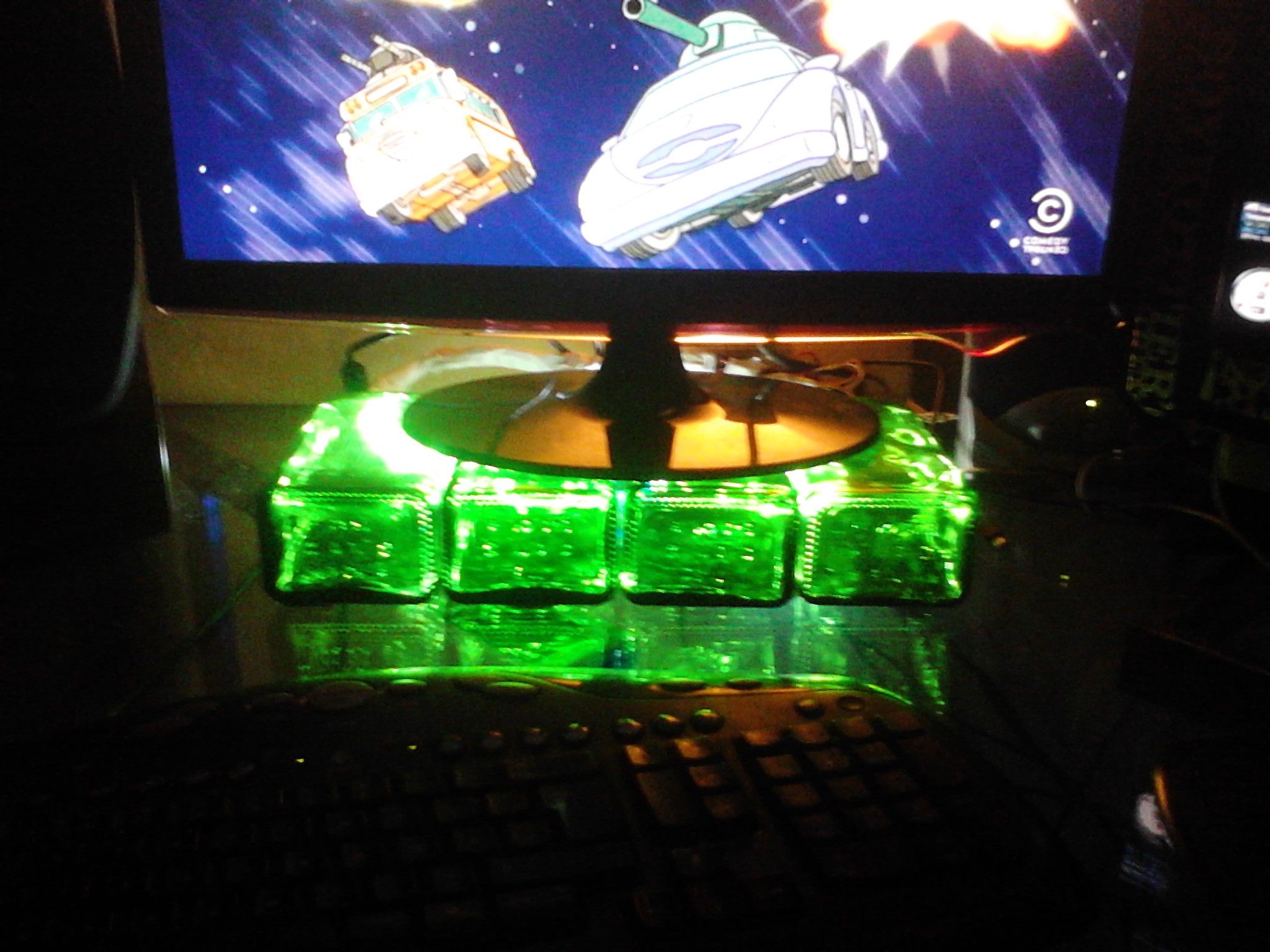 Jagermeister Mod: Koob's USB Powered LED Monitor Stand