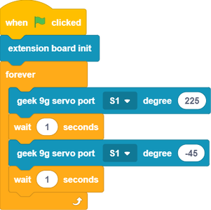Sample Program: GeekServo 9G