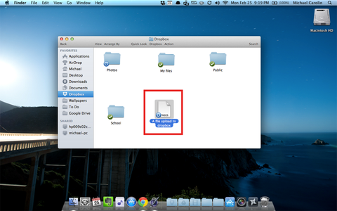 Uploading Files and Folders to Your Dropbox