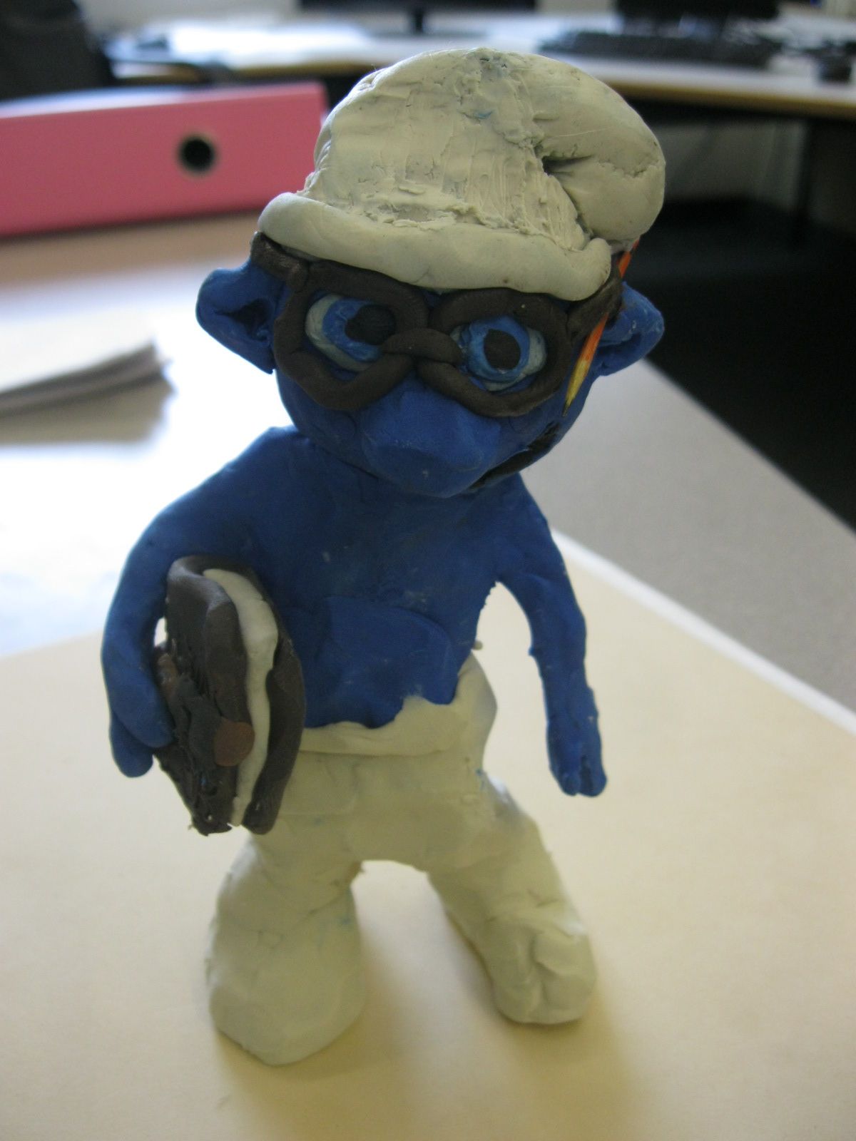 Clay Brainy the Smurf.