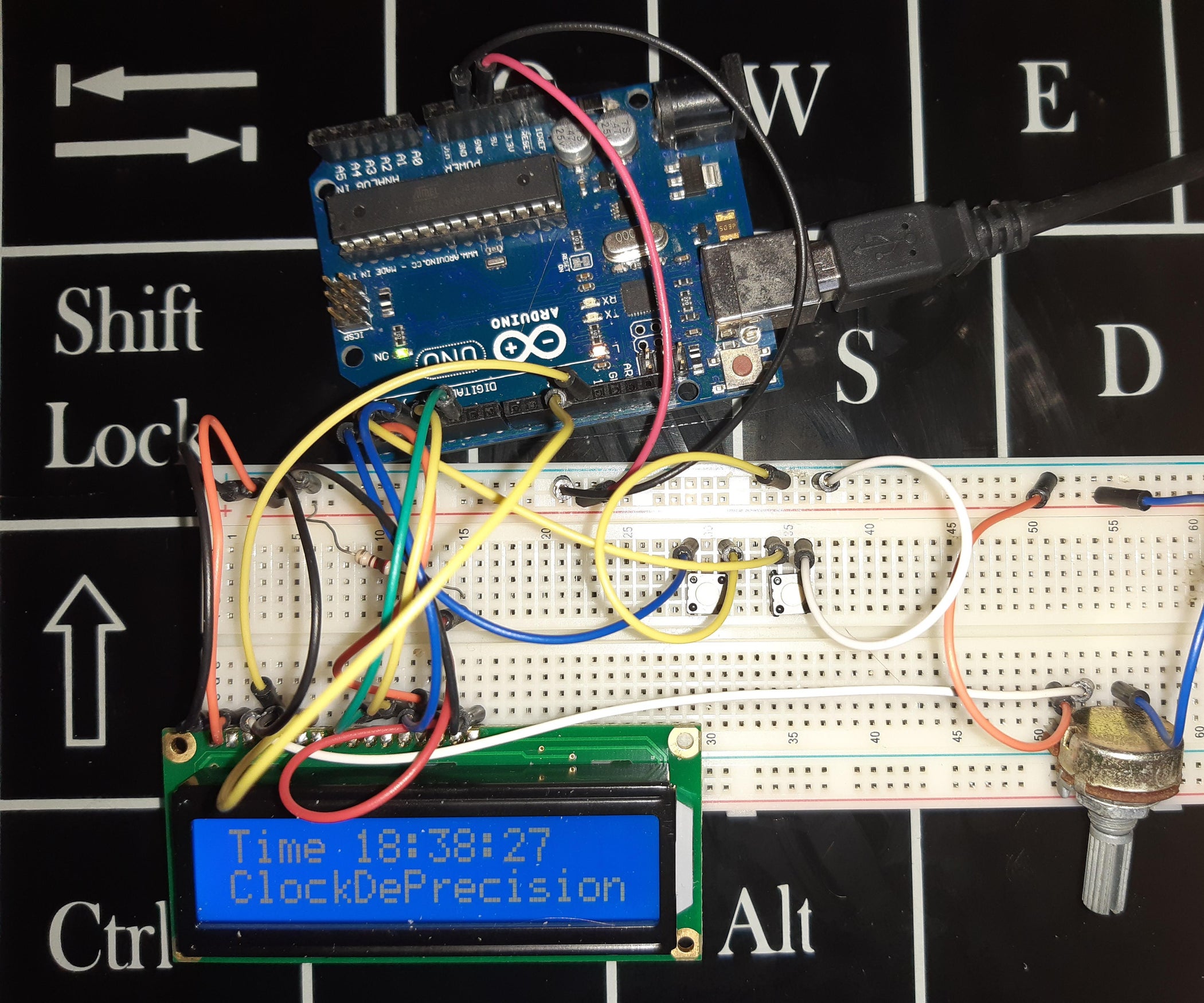 Simplest 24h UNO Digital Clock Ever! : 3 Steps - Instructables