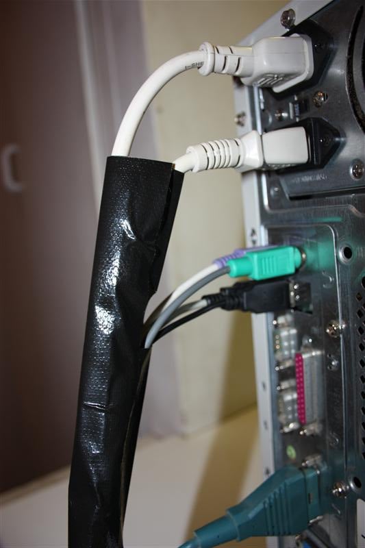 Duct Tape Cable Sleeving 5 Steps Instructables