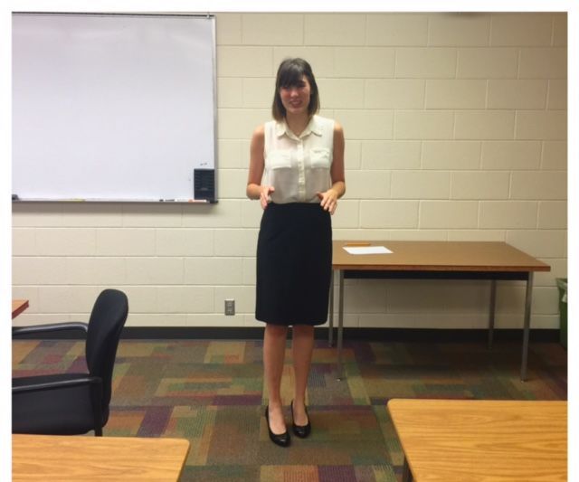 Presenting a Speech in a College Class