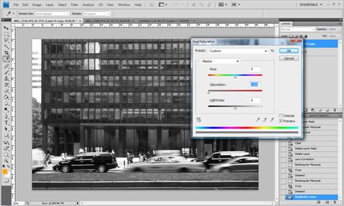Desaturate Top Layer
