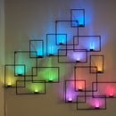 Wall Sconces with Hidden Weather Display and Tangible User Interface