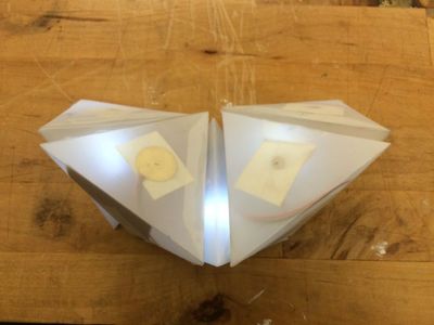 Tetrahedron LED Light
