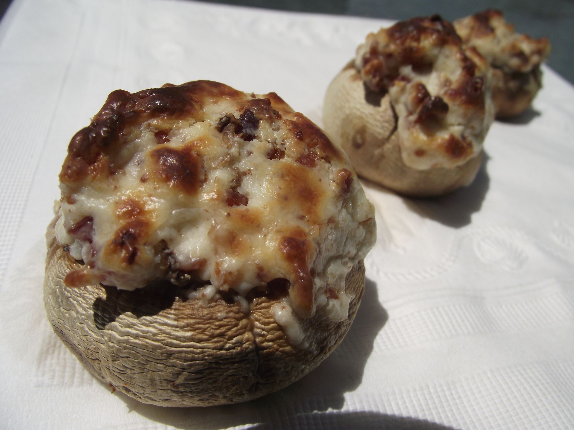 Cream Cheese and Bacon Stuffed Mushrooms