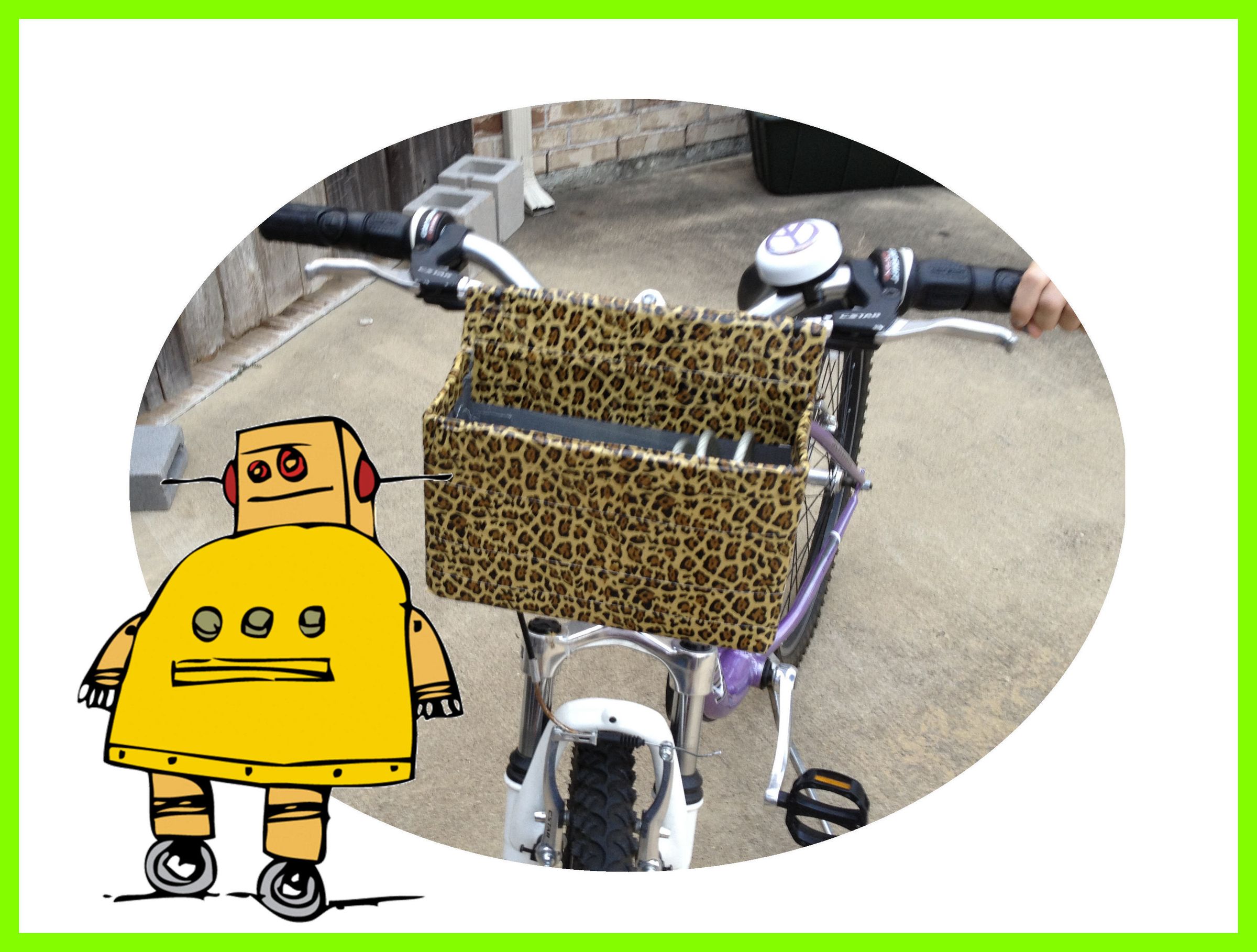 Super-Deluxe Custom Bike Basket for Under $5.00, (Using Cardboard, Wire & Duct Tape)