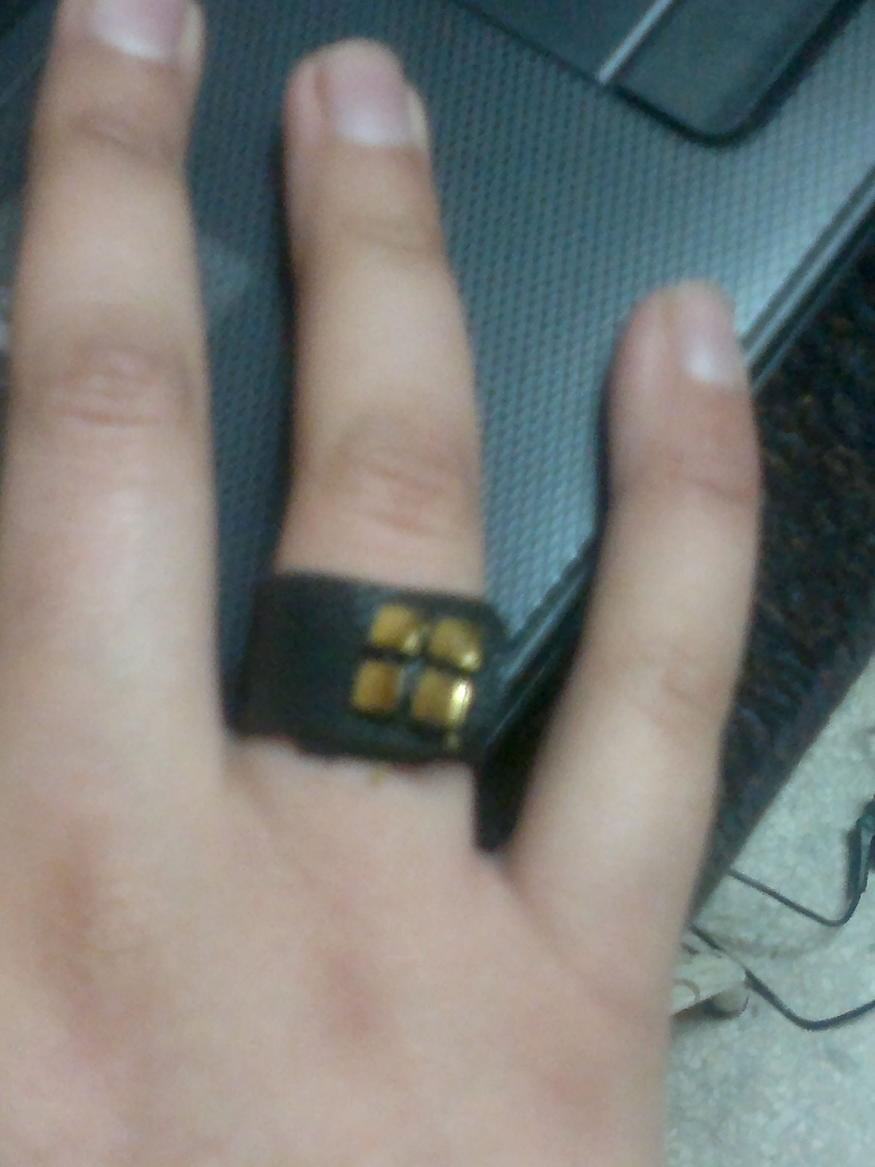 Last Minute Leather Ring