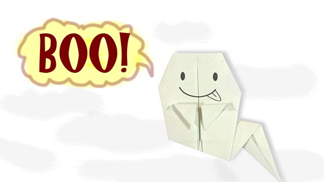How to Make a Friendly Origami Halloween Ghost!