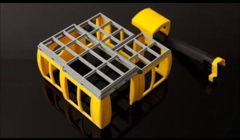FDM 3D Printing in This 300 Piece for Modeling Injection Molding Machine