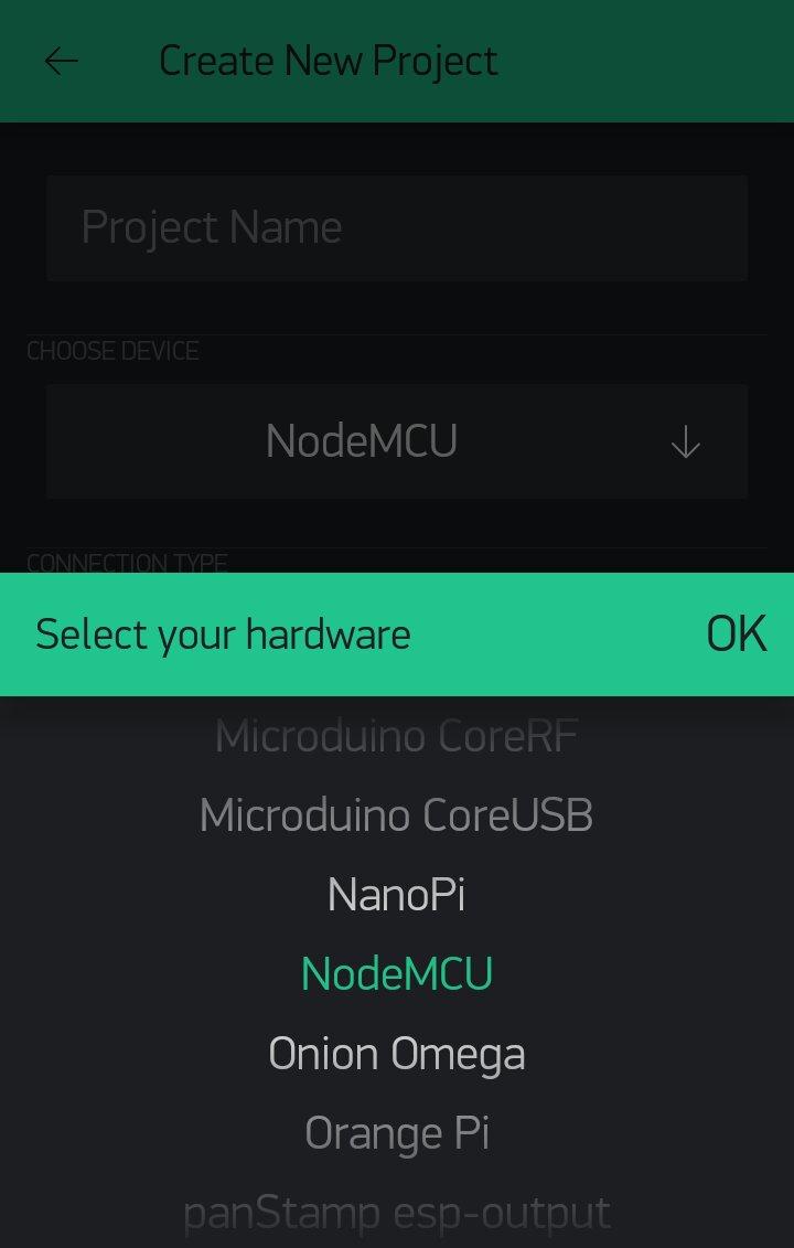 Setting Up Blynk App